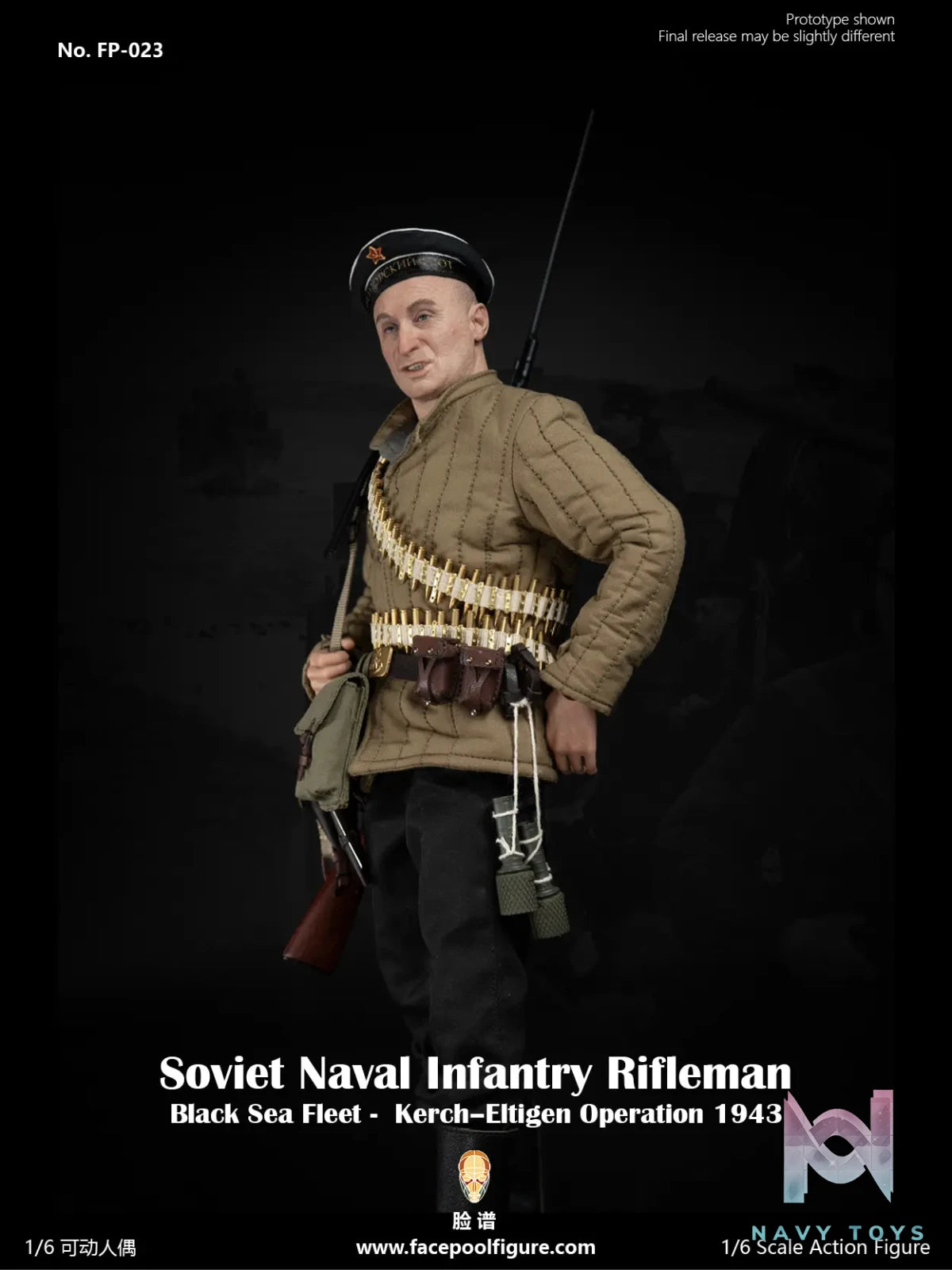Facepoolfigure – 1/6 Action Figure Soviet Naval Infantry Rifleman Black Sea Fleet FP023A & FP023B (Licensed)