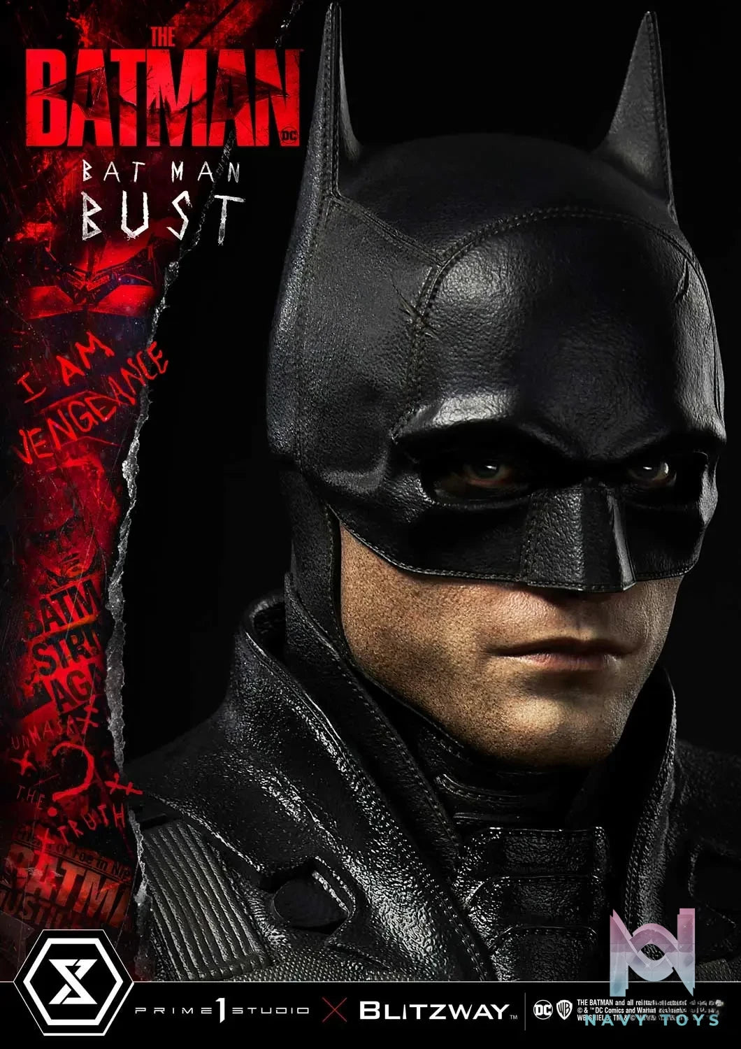 Prime 1 Studio – Premium Bust The Batman (Film) The Batman PBDC-09 PBDC-10 (Licensed)