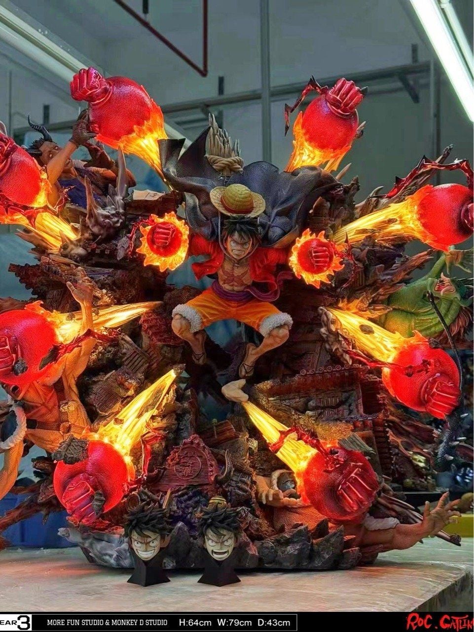 Luffy Gear 3 - One Piece - More Fun x Monkey D Studio resin statue More Fun x Monkey D Studio anime figure