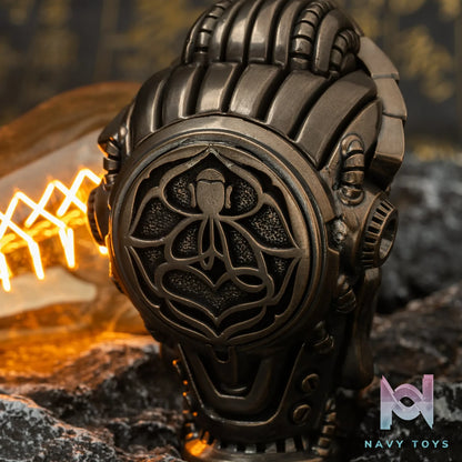 Raven Studio (silver jewelry) – Original “Mechanical Ascension” Bronze Buddha Head Incense Burner Ornament Original
