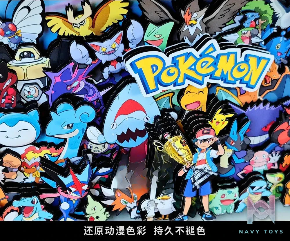KALA HOME Studio – Pokémon Multiple Characters #18 3D Decorative Painting Pokémon