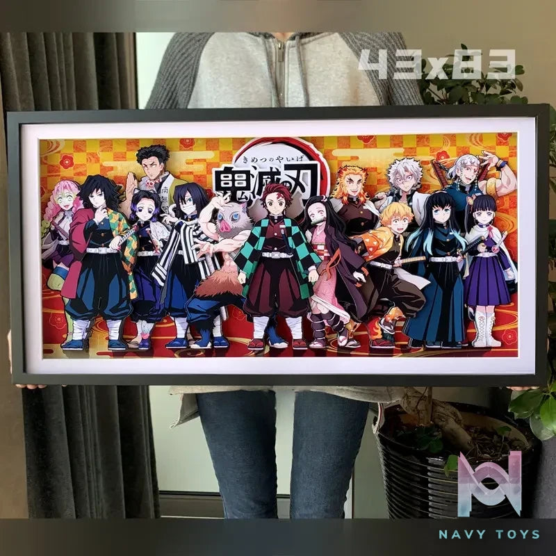 KALA HOME Studio – Demon Slayer Multiple Characters #06 3D Decorative Painting Demon Slayer