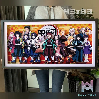 KALA HOME Studio – Demon Slayer Multiple Characters #06 3D Decorative Painting Demon Slayer