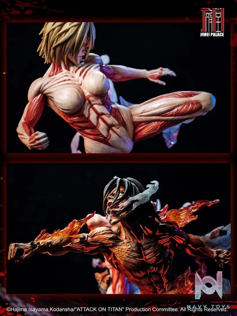Annie & Eren - Attack on Titan - Jimei Palace resin statue Jimei Palace Studio anime figure