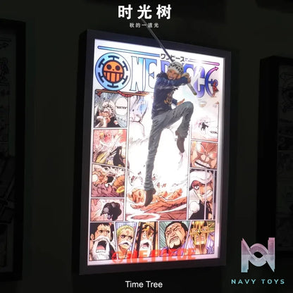 Time tree Studio – One Piece Zoro & Luffy & Sanji & Ace & Nami & Hancock & Law Decorative 3D Stereoscopic Painting