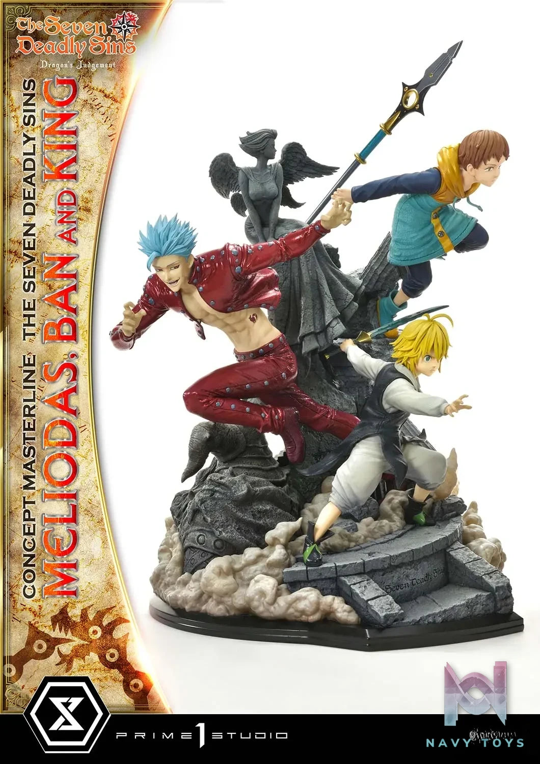 Prime 1 Studio – Concept Masterline The Seven Deadly Sins Meliodas, Ban and King CMNTZ-01 CMNTZ-01DXS (Licensed)
