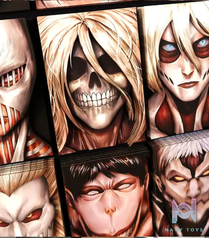 KALA HOME Studio – Attack on Titan Multiple Characters #04 Titan 3D Decorative Painting Attack on Titan