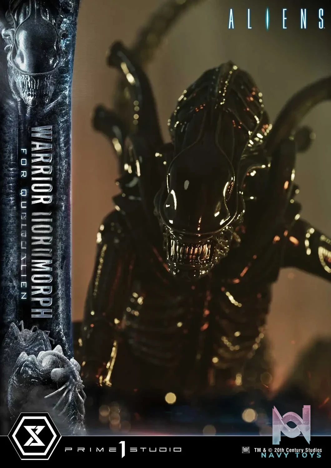 Prime 1 Studio – Ultimate Diorama Masterline Aliens (Film) Warrior Xenomorph for Queen Alien UDMAL-02 (Licensed)