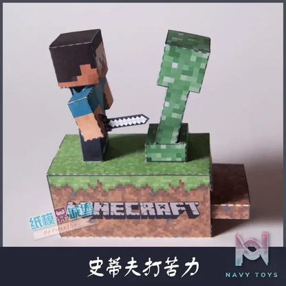 Qian Zhi Lu Studio – Minecraft series 3D Paper Model DIY