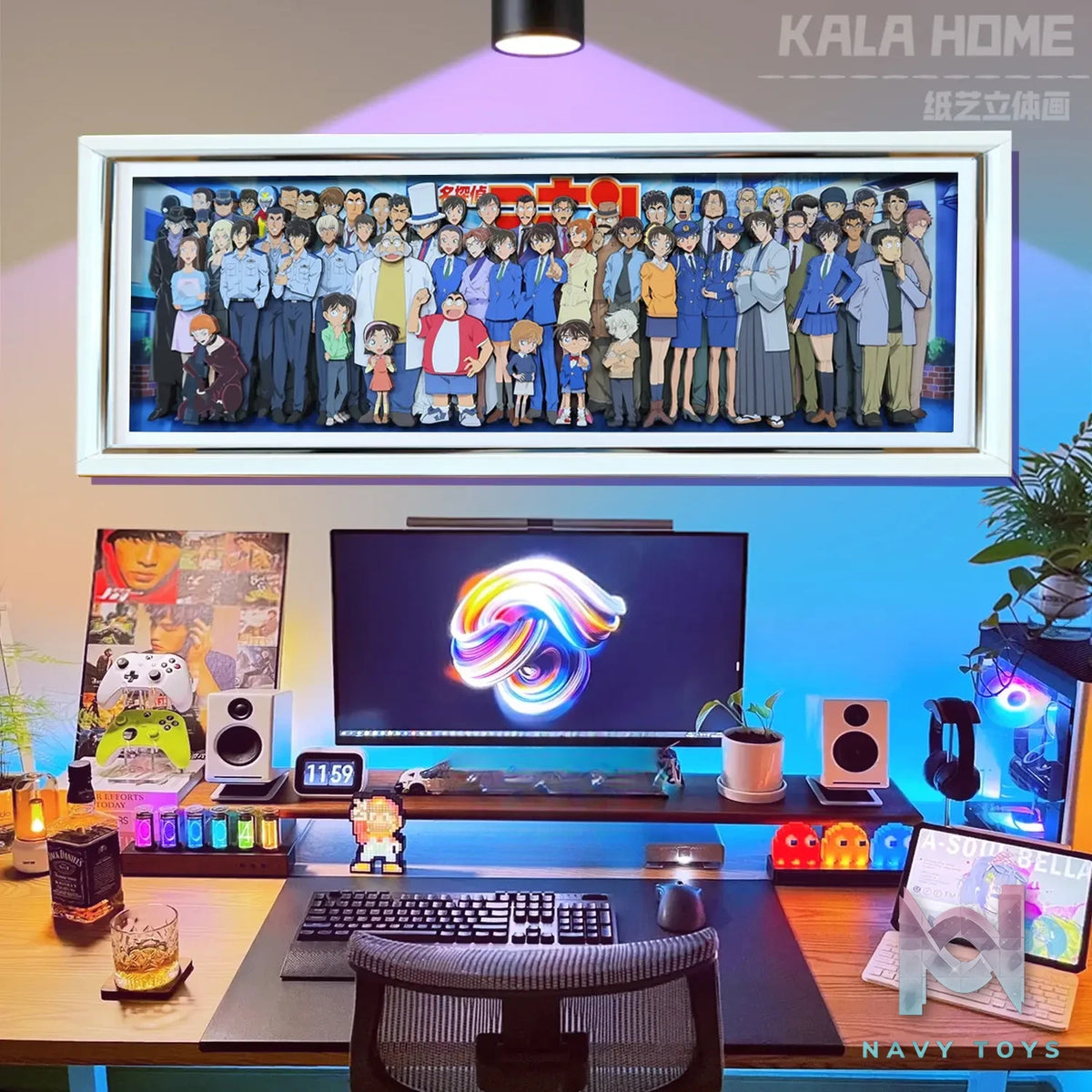 KALA HOME Studio – Detective Conan Multiple Characters #05 3D Decorative Painting Detective Conan