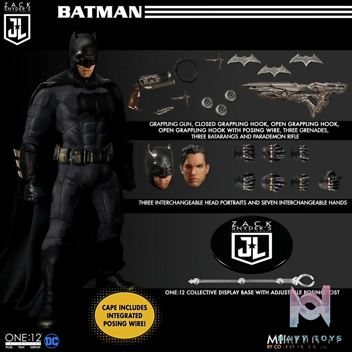 Mezco Studio – Zack Snyder’s Justice League Deluxe Steel Boxed Set (Licensed)