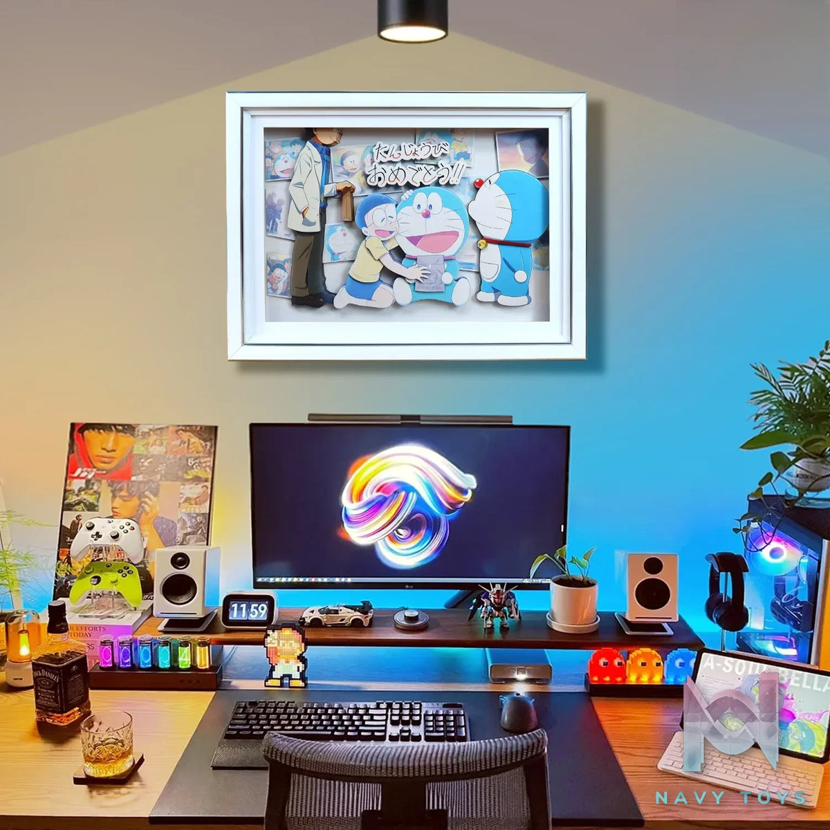 KALA HOME Studio – Doraemon X Nobita Nobi 3D Decorative Painting Doraemon