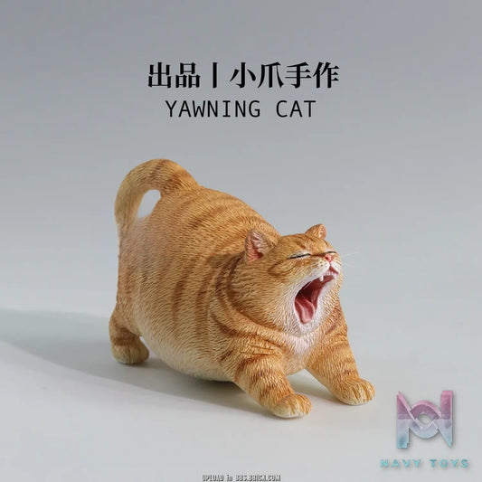 Pawprint Studio X Double One – 8cm Yawning Cat Figure (Licensed)