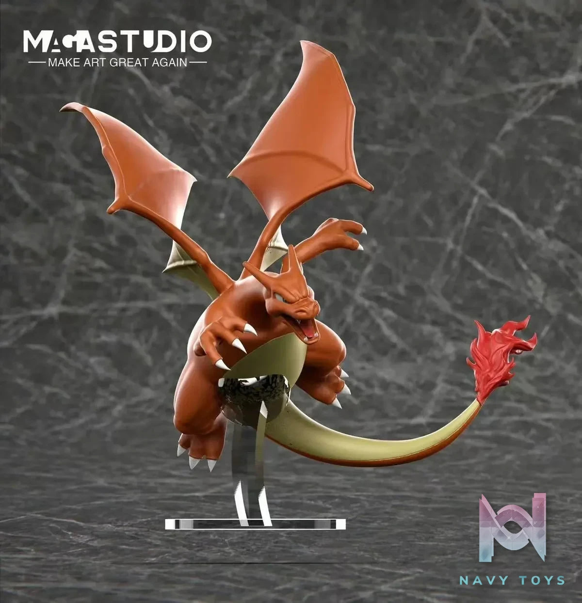 MAGA Studio - Pokémon League Champion Series 1 Galar Region Pokémon Champion Leon resin statue Navy Toys anime figure