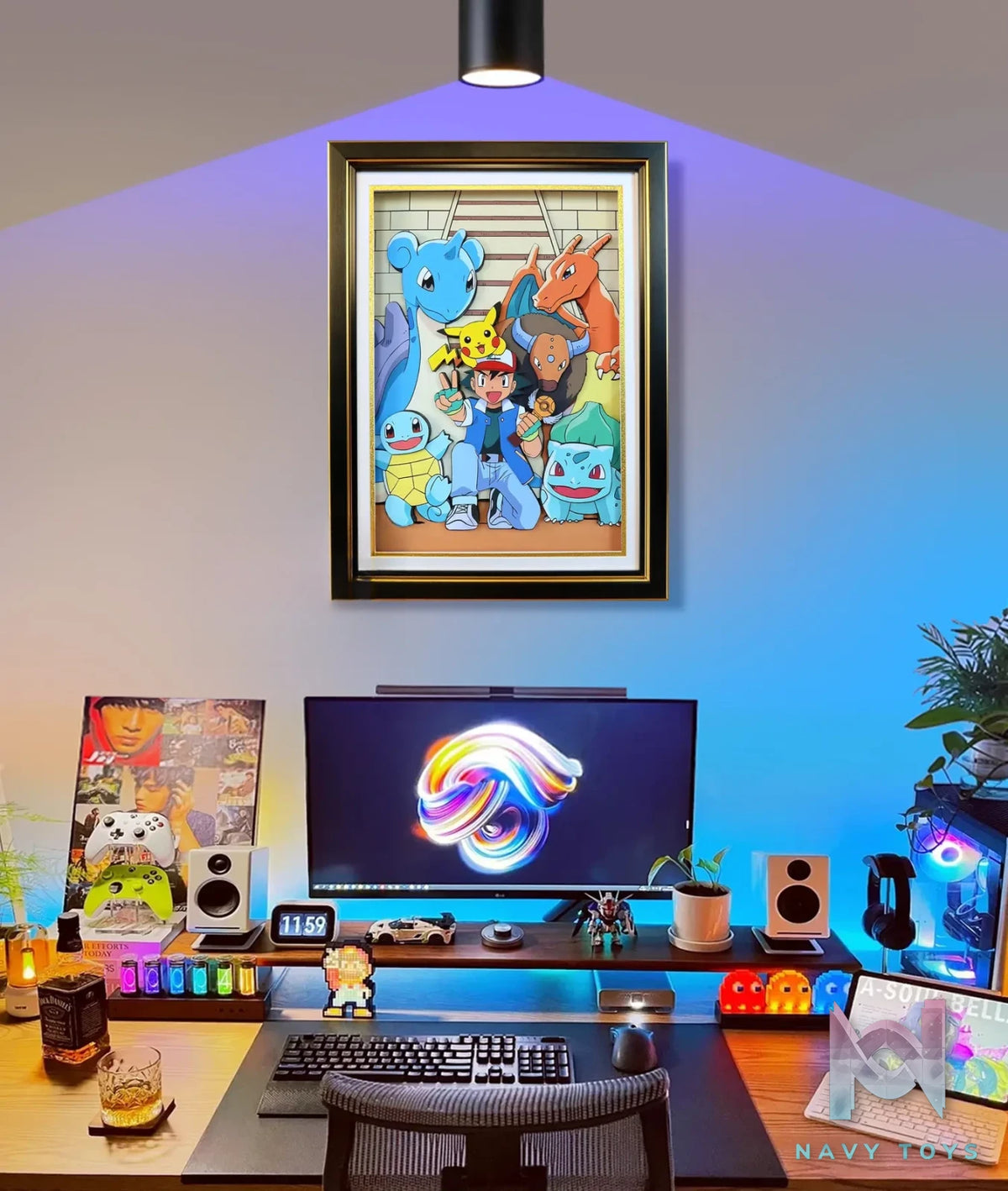 KALA HOME Studio – Pokémon Multiple Characters #12 3D Decorative Painting Pokémon