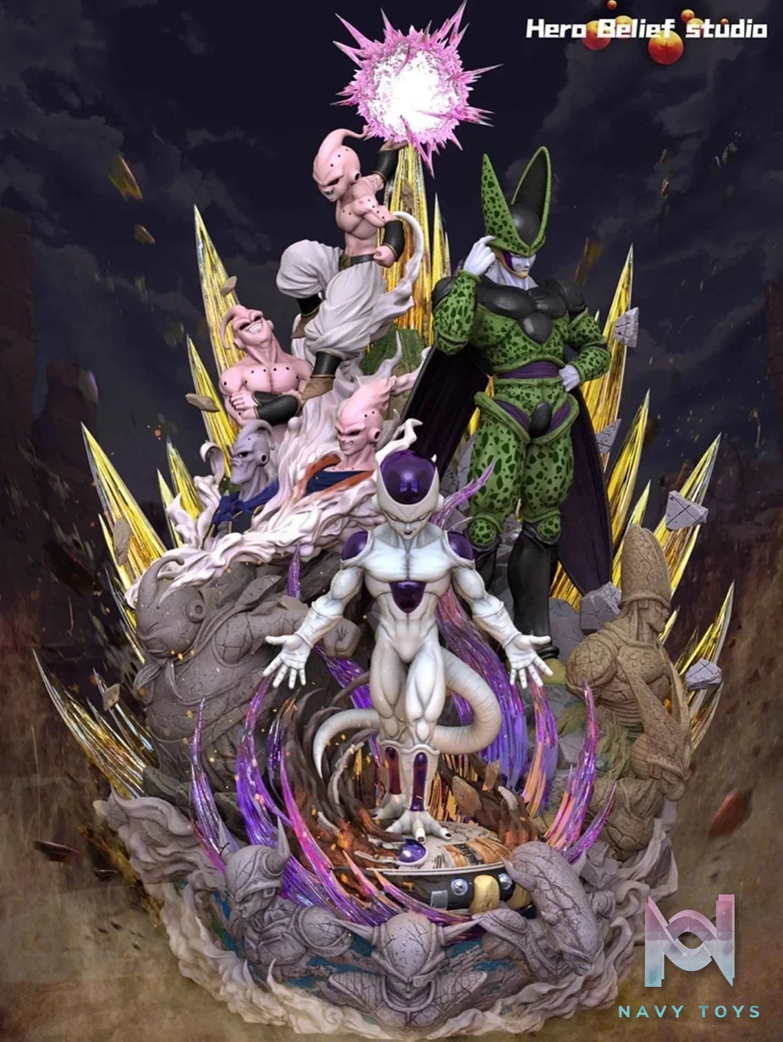 Freiza & Cell & Buu - Dragon Ball - Hero Belief Studio resin statue hero belief studio anime figure