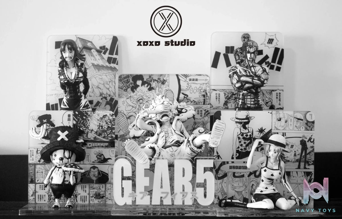 Xoxo Studio – One Piece Black and white manga Gear 5 Luffy