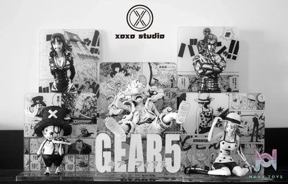 Xoxo Studio – One Piece Black and white manga Gear 5 Luffy