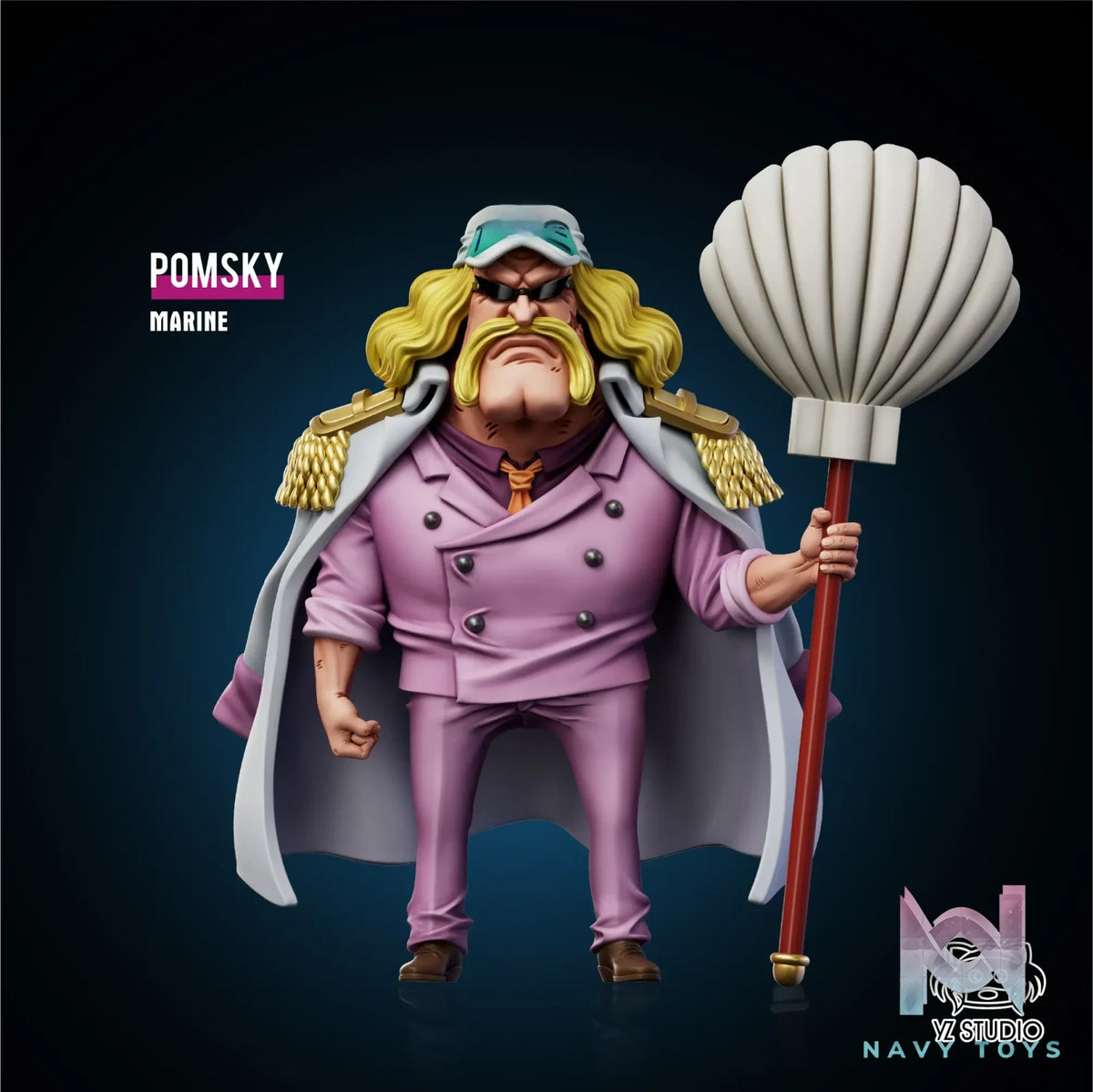 YZ Studio – One Piece Marine #44 Marine Vice Admiral Rako Rako no Mi Pomsky