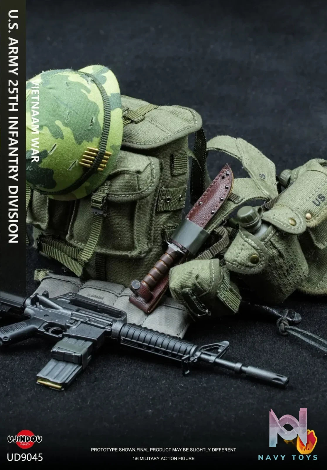 UJINDOU – U.S. ARMY 25TH INFANTRY DIVISION 1/6 VIETNAM WAR NO.UD9045 (Licensed)