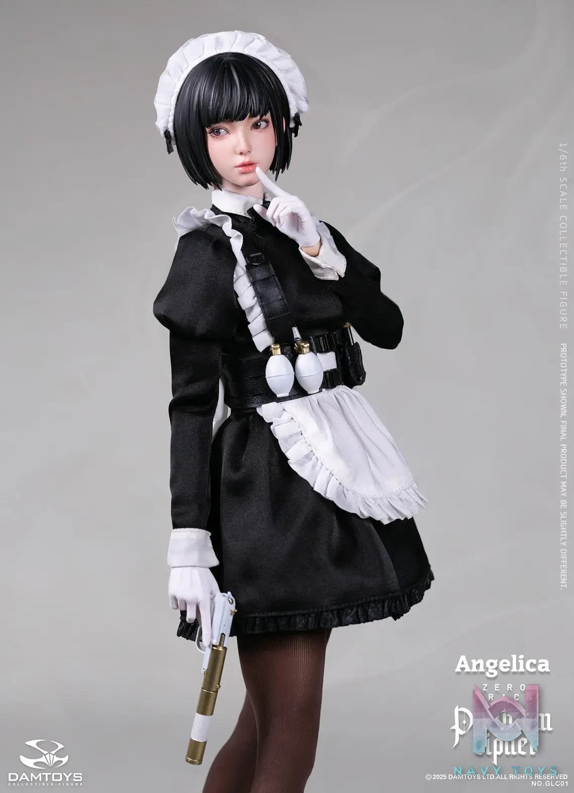 DAMTOYS – 1/6th scale PHANTOM CIPHER: ZERO TRACE ANGELICA Original Story Collectible Figure GLC01 (Licensed)