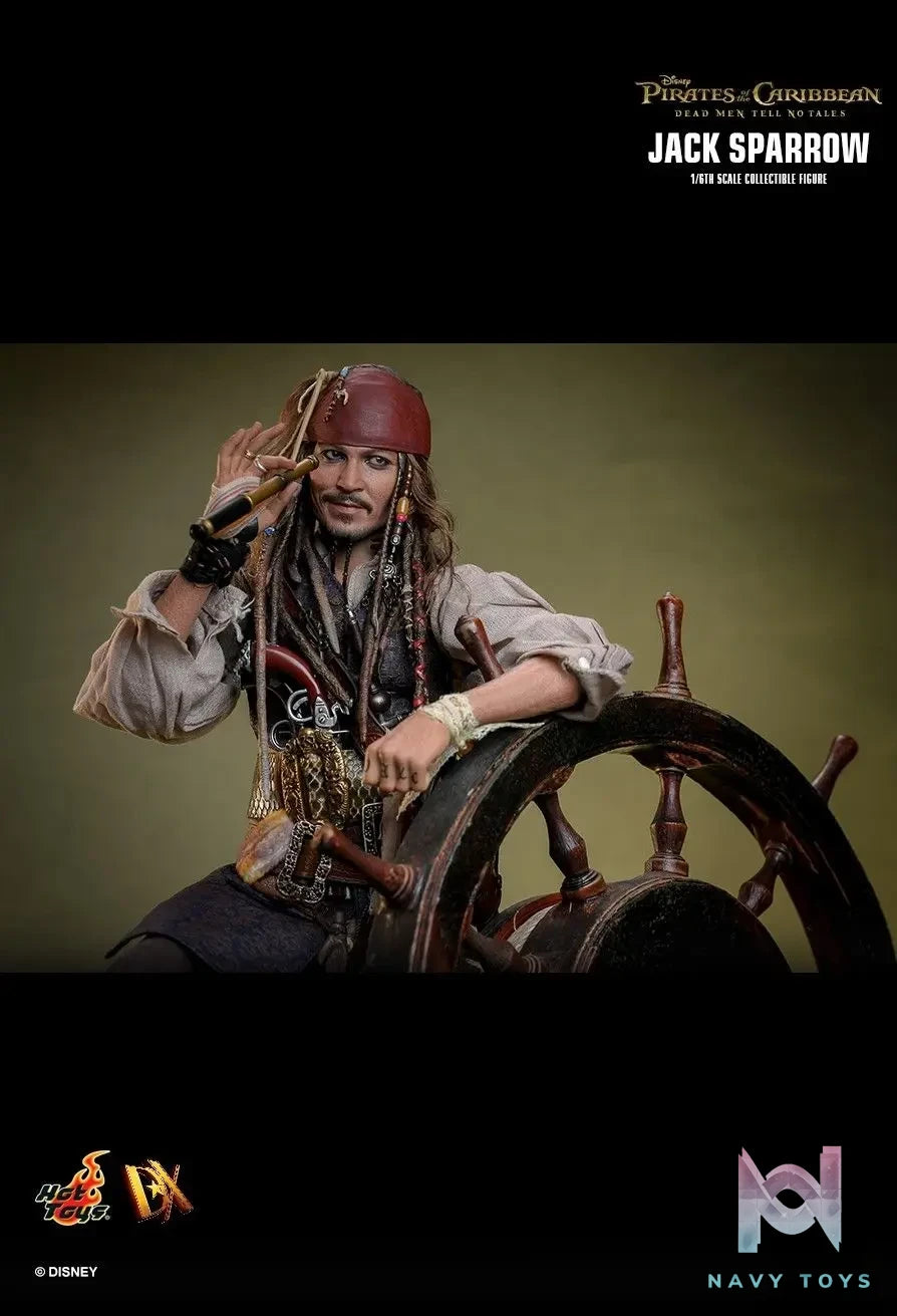 Hottoys – Pirates of the Caribbean: Dead Men Tell No Tales Jack Sparrow 1/6th scale Collectible Figure DX37 DX38 (Licensed)