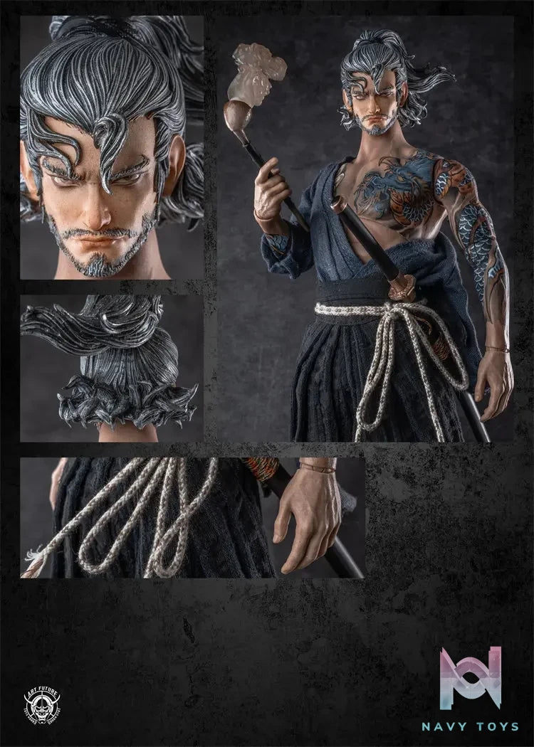 ART FUTURE – 1/6 Sakamoto Ryoma Commander Silver Dragon Armor Version Action Figure (Licensed)