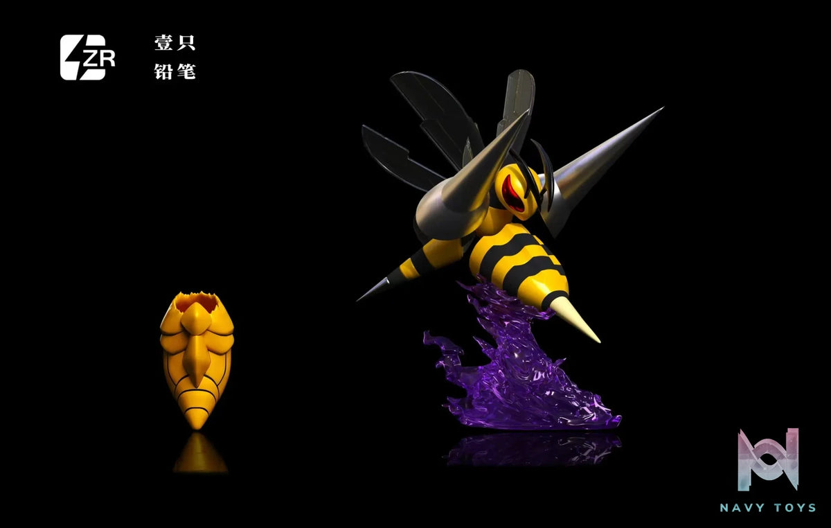 ZR Studio – Pokemon Beedrill evolutionary group & Mega Beedrill