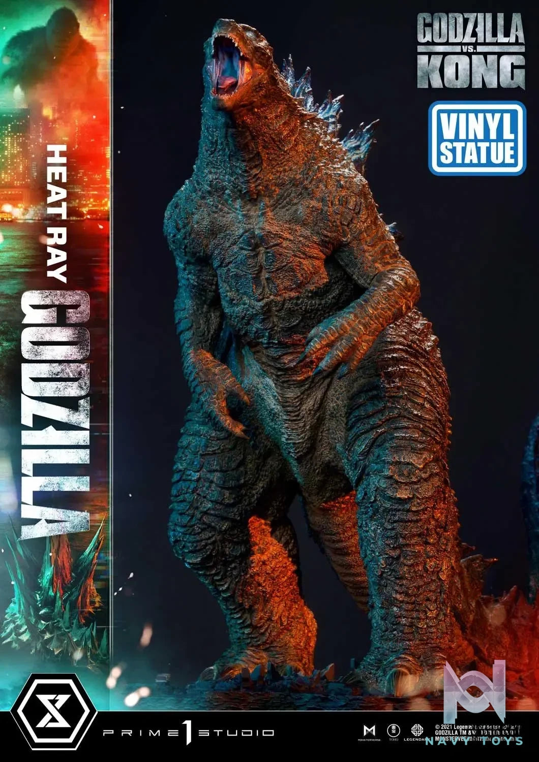 Prime 1 Studio – Ultimate Diorama Masterline Godzilla vs Kong Heat Ray Godzilla Vinyl Statue UDMGVK-05VS(Licensed)