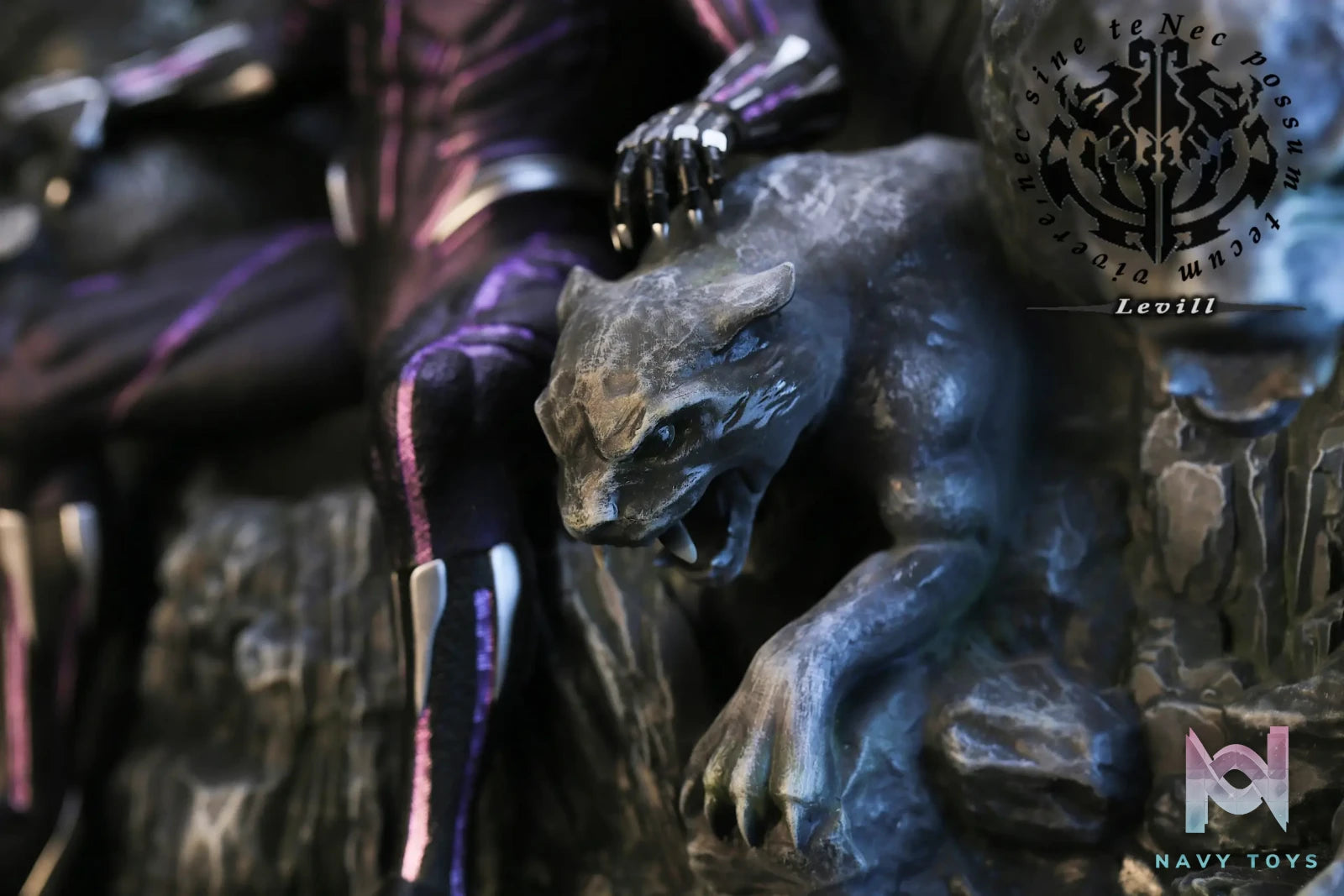 Levill studio – Black Panther on Throne