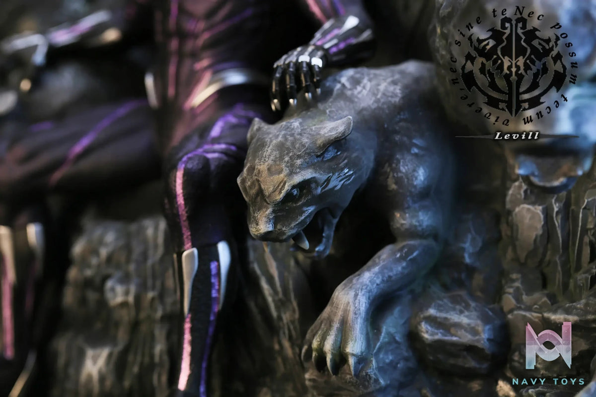 Levill studio – Black Panther on Throne