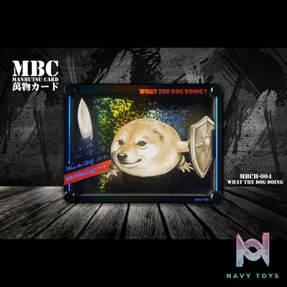 B&W Studio – What the Dog Doing MBC Manbutsu Card #4 Original