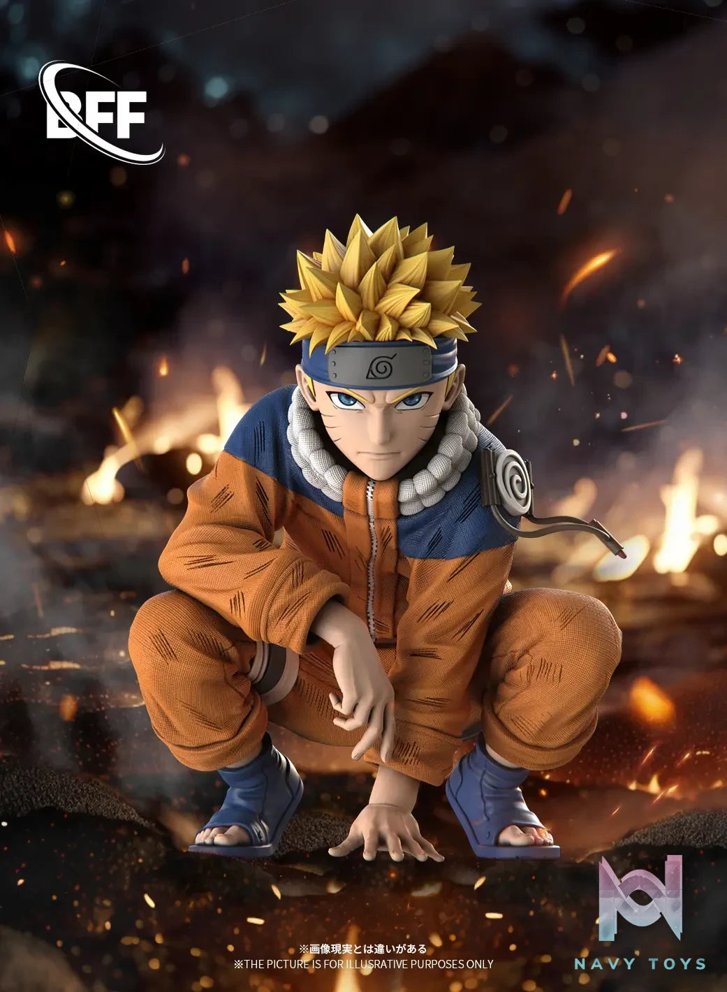 BFF studio – Naruto Crouching Uzumaki Naruto