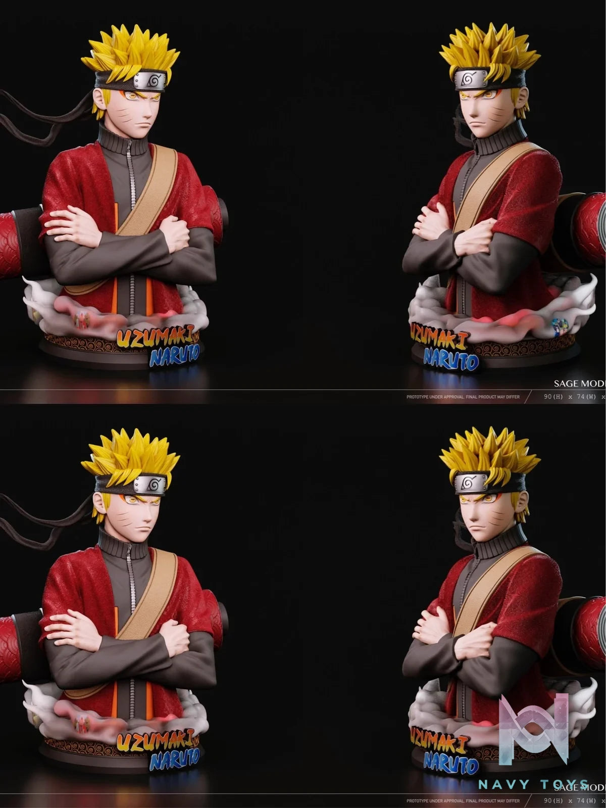 Bust Uzumaki Naruto Life Size - Naruto - PowerClub Studio x RCS resin statue PowerClub Studio x RCS Studio anime figure