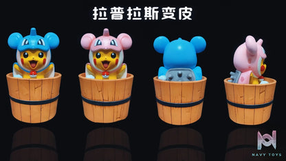 Po Ke Studio – Pokémon Bath Pikachu COS Lapras