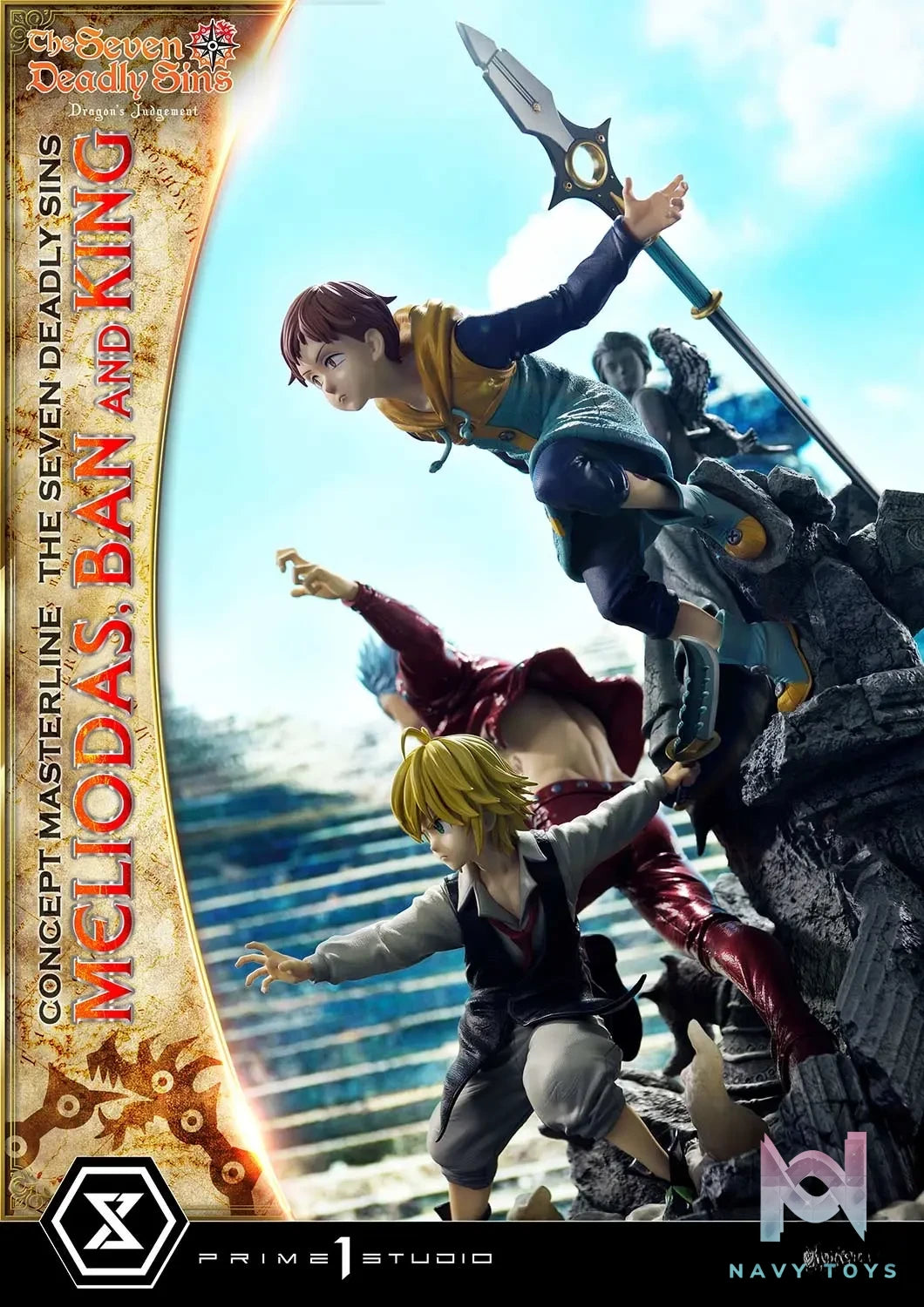 Prime 1 Studio – Concept Masterline The Seven Deadly Sins Meliodas, Ban and King CMNTZ-01 CMNTZ-01DXS (Licensed)