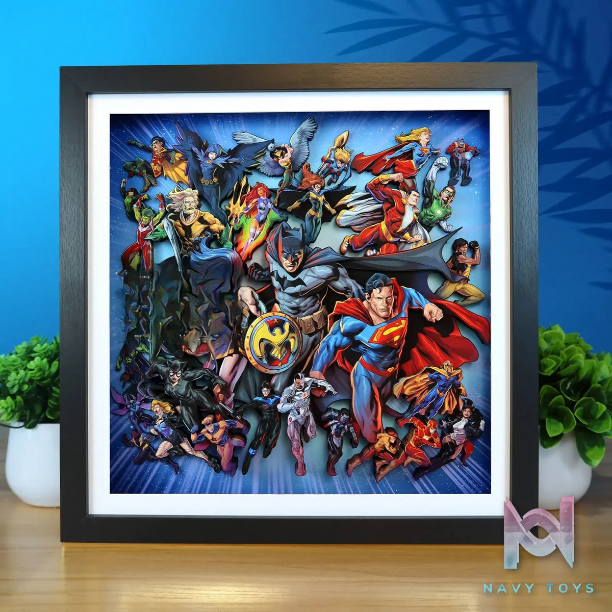 KALA HOME Studio – DC Comics Multiple Characters 3D Decorative Painting DC Comics