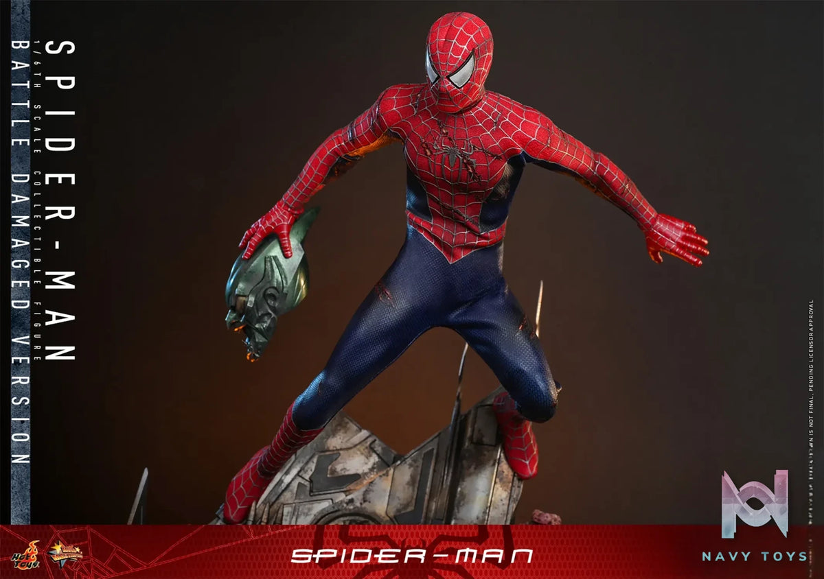 Hottoys – 1/6 Spider-Man Tobey Maguire Battle Damaged Version Action Figure MMS859 (Licensed)