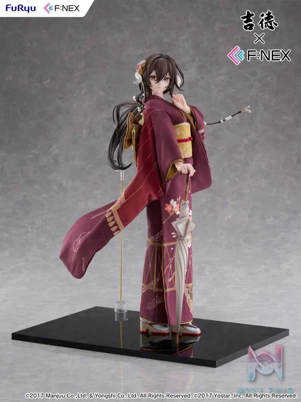FURYU – Yoshitoku x F:NEX Mikasa blue flower komachi ver -Japanese Doll- 1/4 Scale Figure (Licensed)