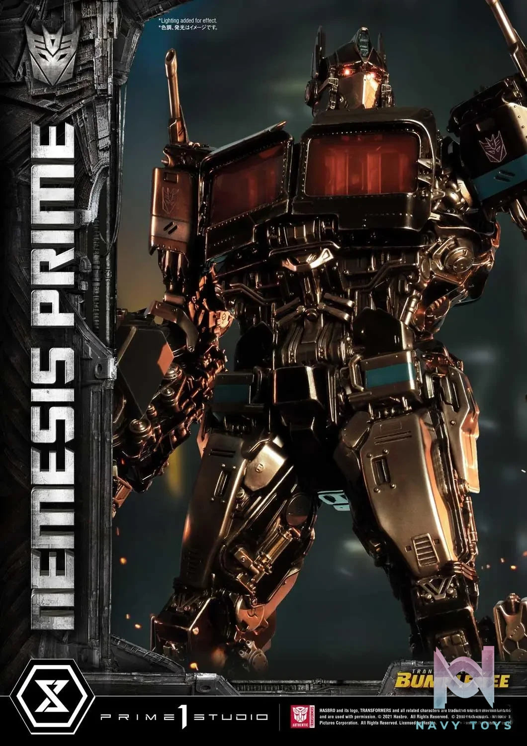 Prime 1 Studio – Museum Masterline Transformers: Bumblebee (Film) Nemesis Prime MMTFM-26NP(Licensed)