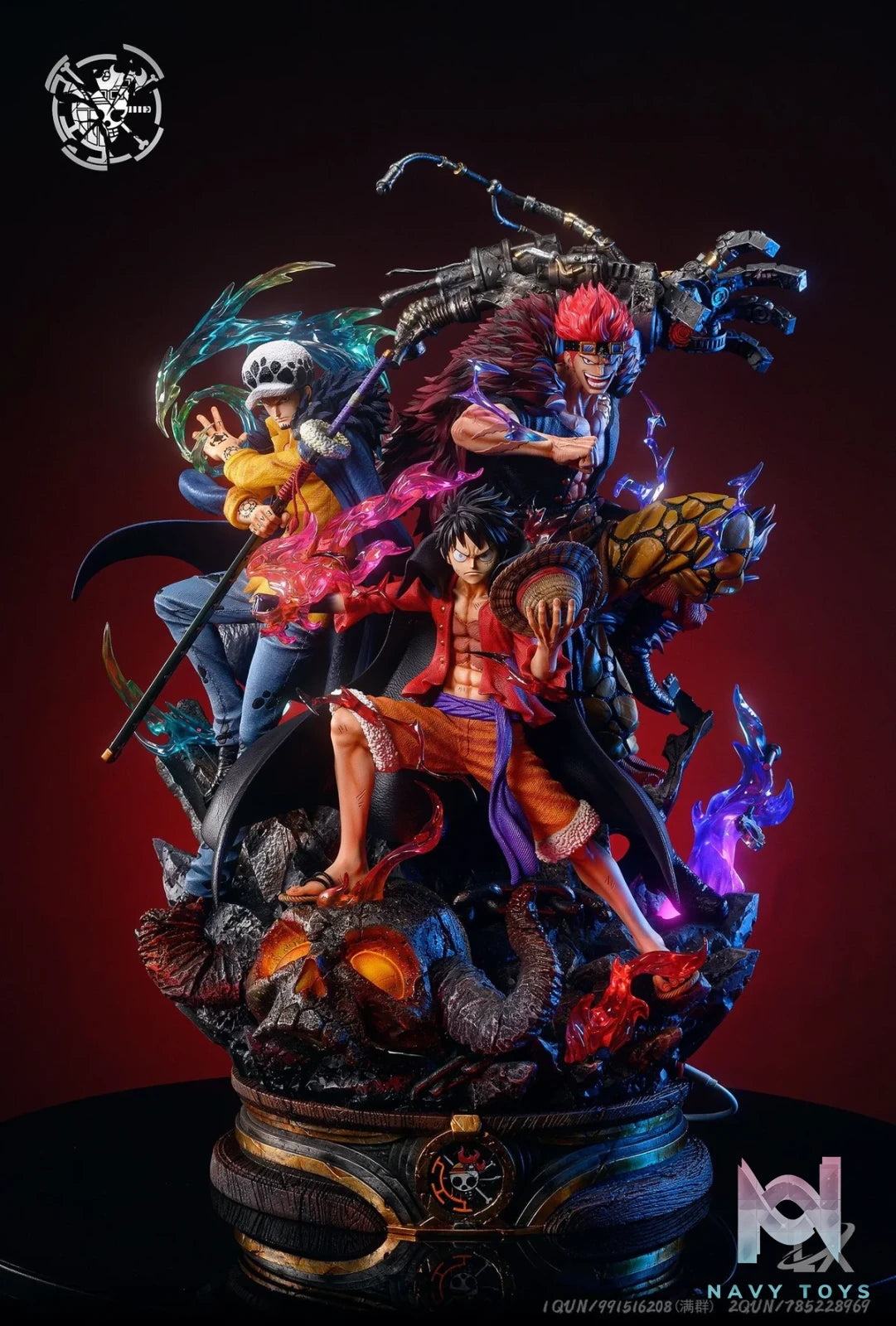 Bộ 3 Luffy, Kid,Law Lx Studio resin statue lx studio anime figure