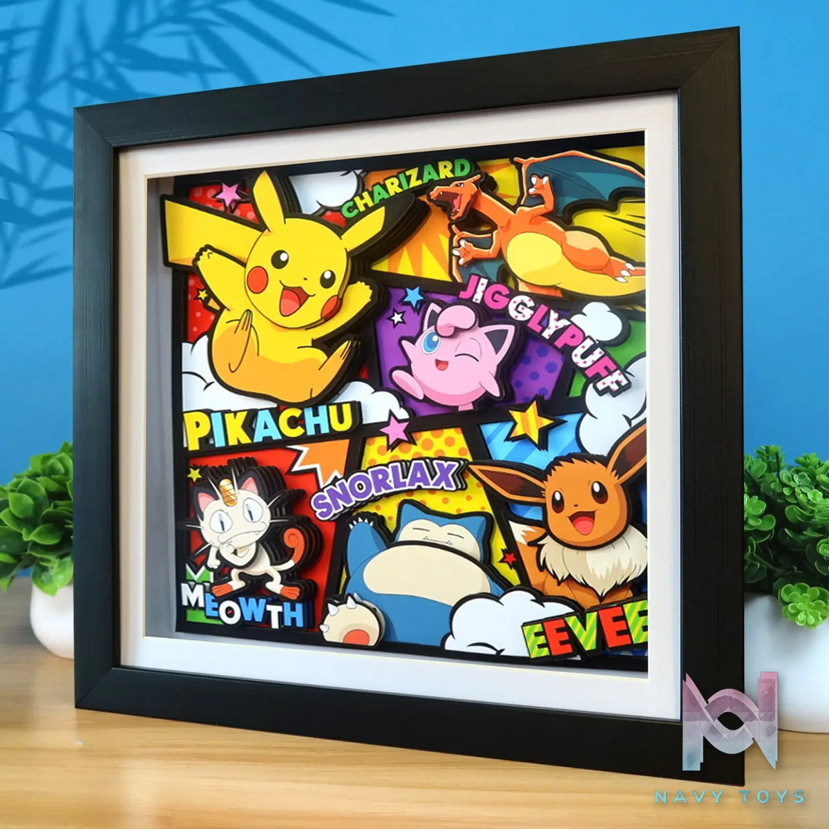 KALA HOME Studio – Pokémon Multiple Characters #11 3D Decorative Painting Pokémon