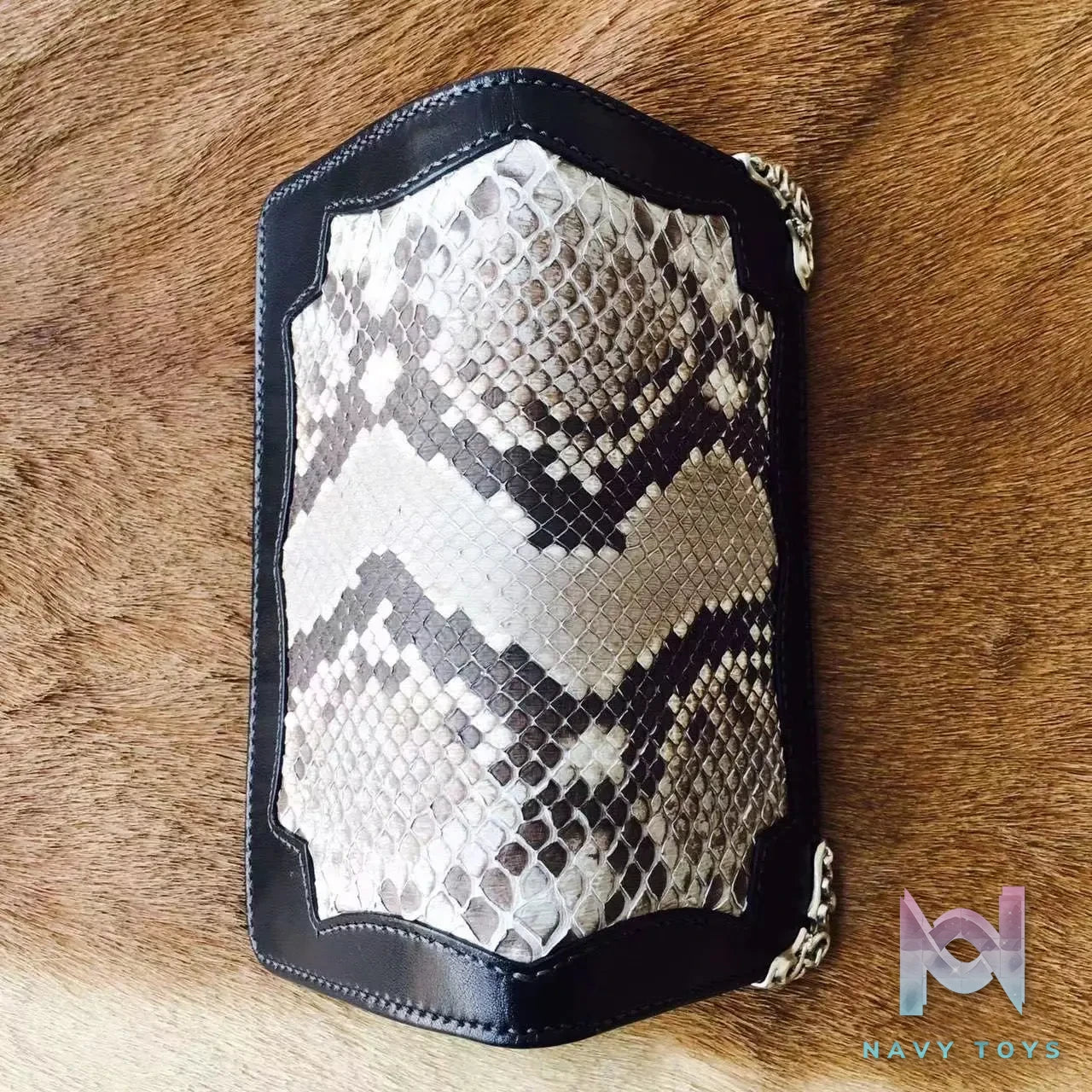 Raven Studio (silver jewelry) – Tochigi Leather Patchwork Python Skin Long Wallet Original