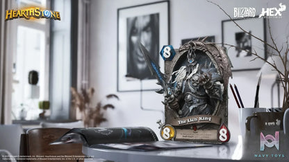 HEX Collectibles – Blizzard Official Licensed Hearthstone Lich King Card Art Statue HEXFRAME04 (Licensed)