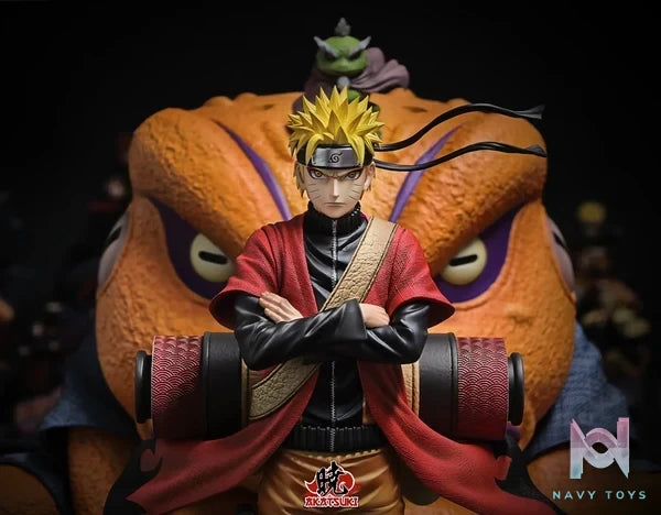 Akatsuki Studio - Naruto Heroes of Konoha Uzumaki Naruto resin statue Navy Toys anime figure