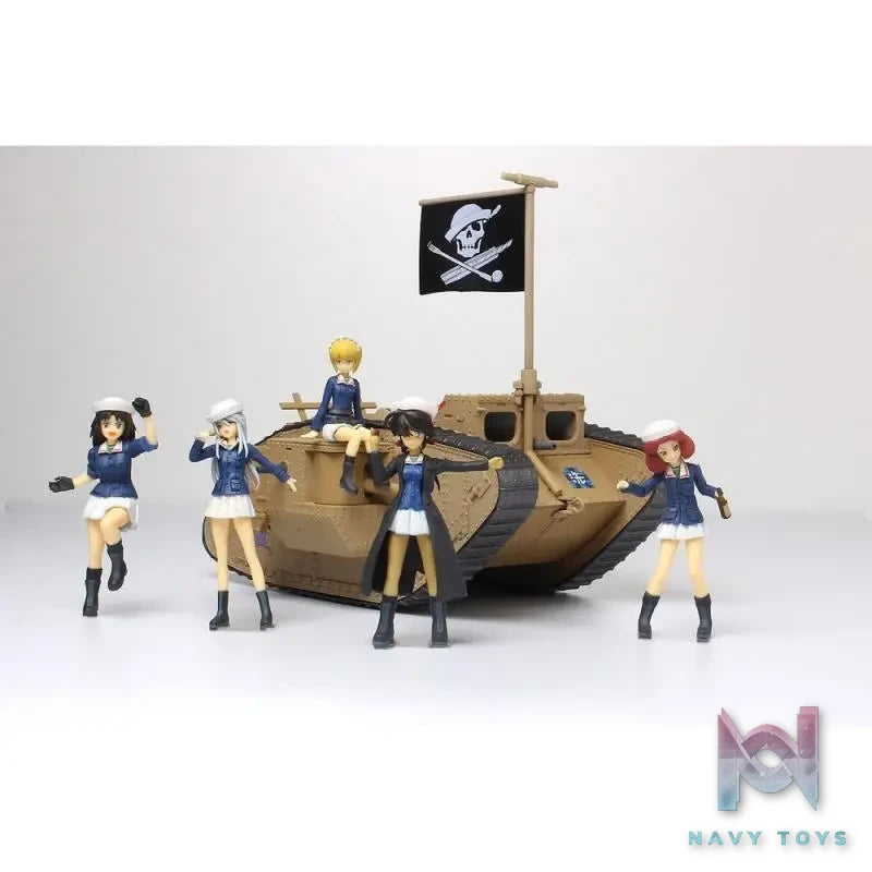 PLATZ – Girls und Panzer: Final Chapter 1/35 Chibi Scale with Crew Figures Mk.Ⅳ Tank (Licensed)