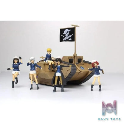 PLATZ – Girls und Panzer: Final Chapter 1/35 Chibi Scale with Crew Figures Mk.Ⅳ Tank (Licensed)
