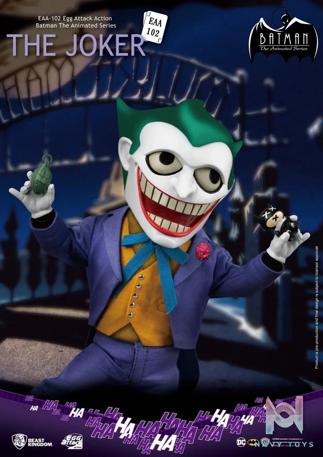 Beast Kingdom – EAA-102 Batman The Animated Series THE JOKER Action Figure (Licensed)