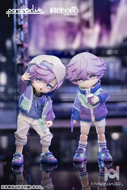 GENESIS x PICCODO ACTION DOLL Studio – PICCODO ACTION DOLL X Paradox Live Kanata & Nayuta Yatonokami Chibi Doll (Licensed)