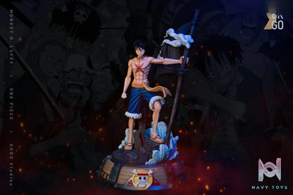 GKGO Studios – One Piece Luffy with Straw Hat Flag